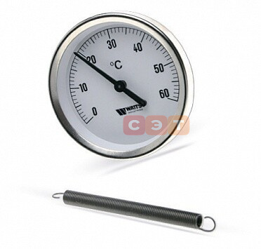 Термометр накладной с пружиной TAB80/120(1-2", 120"С)